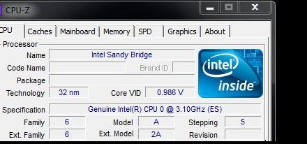 Testeado un Sandy Bridge Core i5 2400
