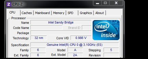 Testeado un Sandy Bridge Core i5 2400