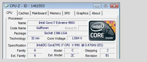 Testeado un Intel Core i7 Extreme 990X