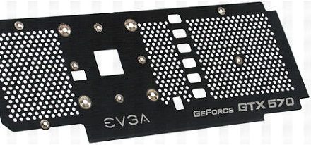 EVGA introduce su backplate para las GeForce GTX 570
