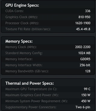 Especificaciones Nvidia GeForce GTX 560