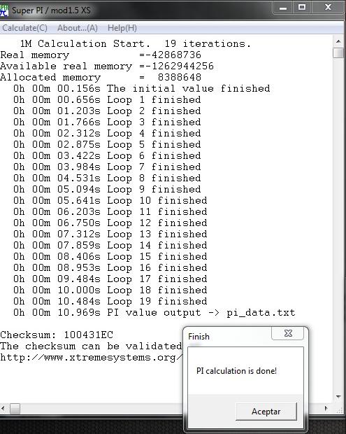 Patriot Sector 5 - Super PI - 2000 MHz cl 9