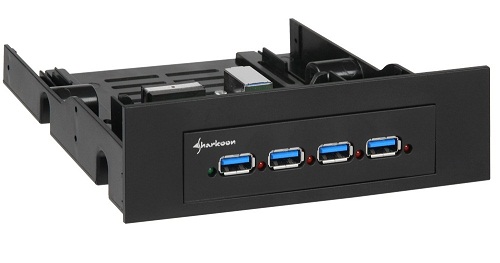 Hub interno 4 Puertos USB 3.0 3.5-5.25 de Sharkoon