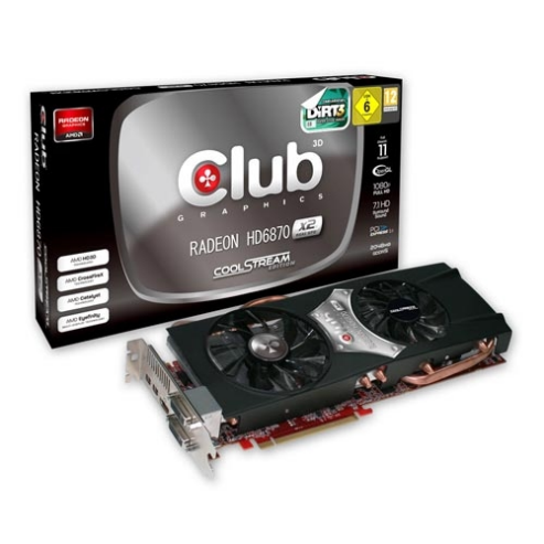 Radeon HD 6870 Dual GPU de Club 3D