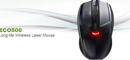 Gigabyte presenta su mouse inalámbrico ECO500