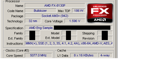 AMD ‘Bulldozer’ FX-8130P overclockeado a 5.1GHz