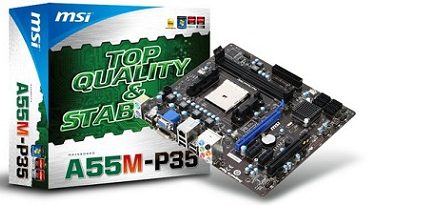 MSI lanza su primera tarjeta madre con chipset A55
