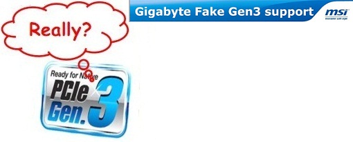 MSI dice que Gigabyte engaña a sus usuarios al ofrecer soporte PCIe Gen3