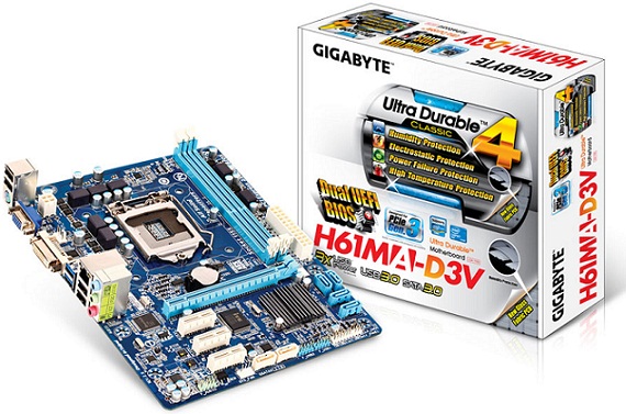 Tarjeta madre GA-H61MA-D3V (rev. 2.0) de Gigabyte