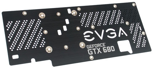 EVGA GeForce GTX 680 Backplate