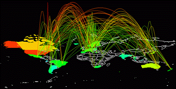 Internet Traffic Map