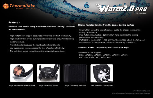 Water 2.0 Pro de Thermaltake