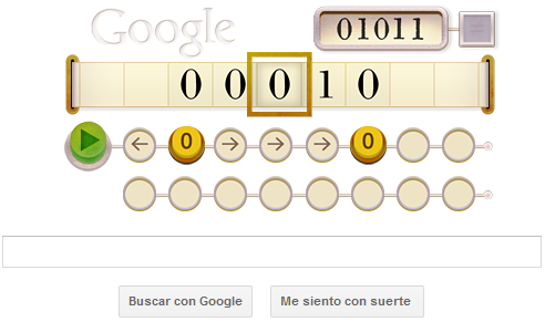 Google - doodle - Alan Turing