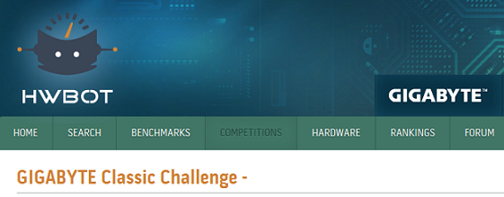 Gigabyte Classic Challenge - HWBOT.org