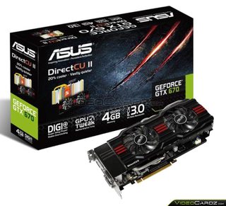 ASUS GeForce GTX 670 DirectCU II 4 GB