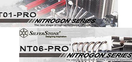 Disipadores para CPU NT06-PRO y NT01-PRO de SilverStone