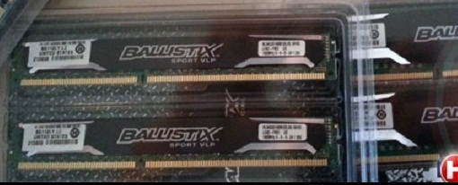 Avistadas las memorias DDR3 Crucial Ballistix Sport VLP