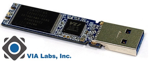 VIA lanza sus controladores USB 3.0 para memorias NAND Flash VL752 y VL753