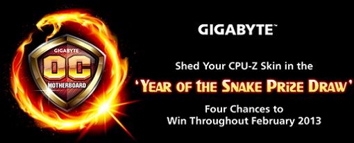 Cambia tu skin de CPU-Z y gana con el sorteo del “año de la serpiente” de Gigabyte
