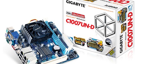 Gigabyte lanzó su tarjeta madre Mini-ITX C1007UN-D