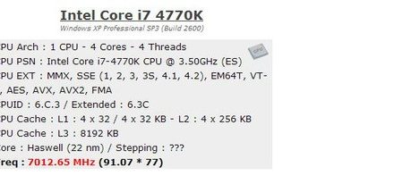 Llevan un Core i7-4770K hasta los 7 GHz