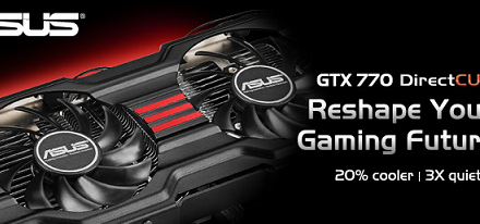 Asus presentó dos GeForce GTX 770 con sistema de refrigeración DirectCU II