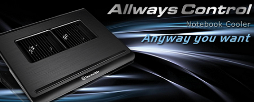 Thermaltake presenta su disipador para notebooks Allways Control