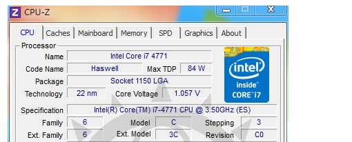 Ya probaron un procesador Intel Core i7-4771