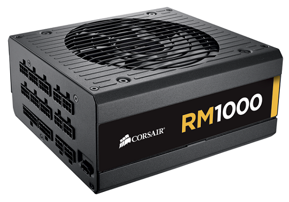 Fuente de poder RM 1000 de Corsair