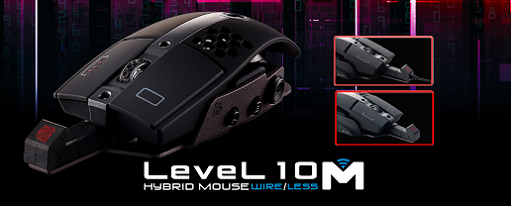 Tt eSPORTS Level 10 M Hybrid Mouse