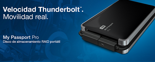 WD presenta el primer disco duro dual portátil con Thunderbolt