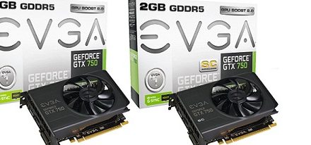 EVGA anuncia dos GeForce GTX 750 con 2 GB de memoria