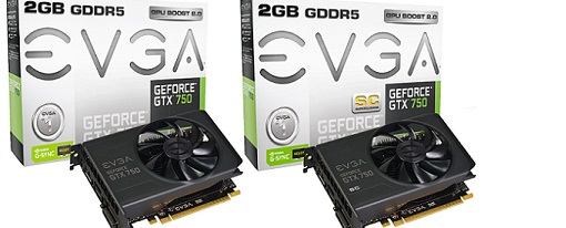 EVGA anuncia dos GeForce GTX 750 con 2 GB de memoria