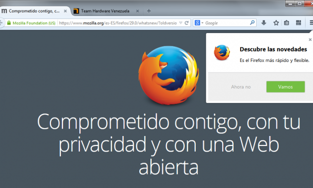 Firefox se rediseña con una espectacular nueva interfaz