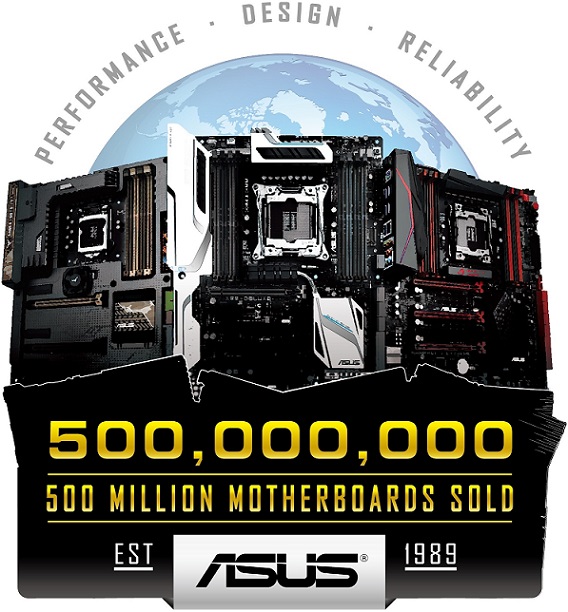 ASUS Celebrates 500 Million Motherboard Sales