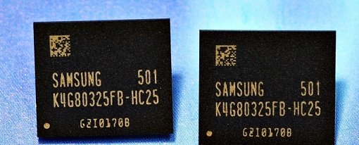 Samsung comienza la producción masiva de chips de memoria GDDR5 de 8 GB