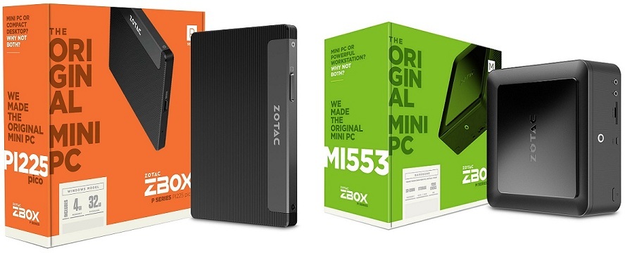 Zotac anuncia sus nuevas ZBOX MI553 y PI225