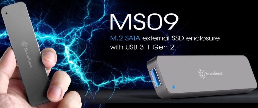 El SilverStone MS09C convierte tu SSD M.2 en una unidad flash USB 3.1